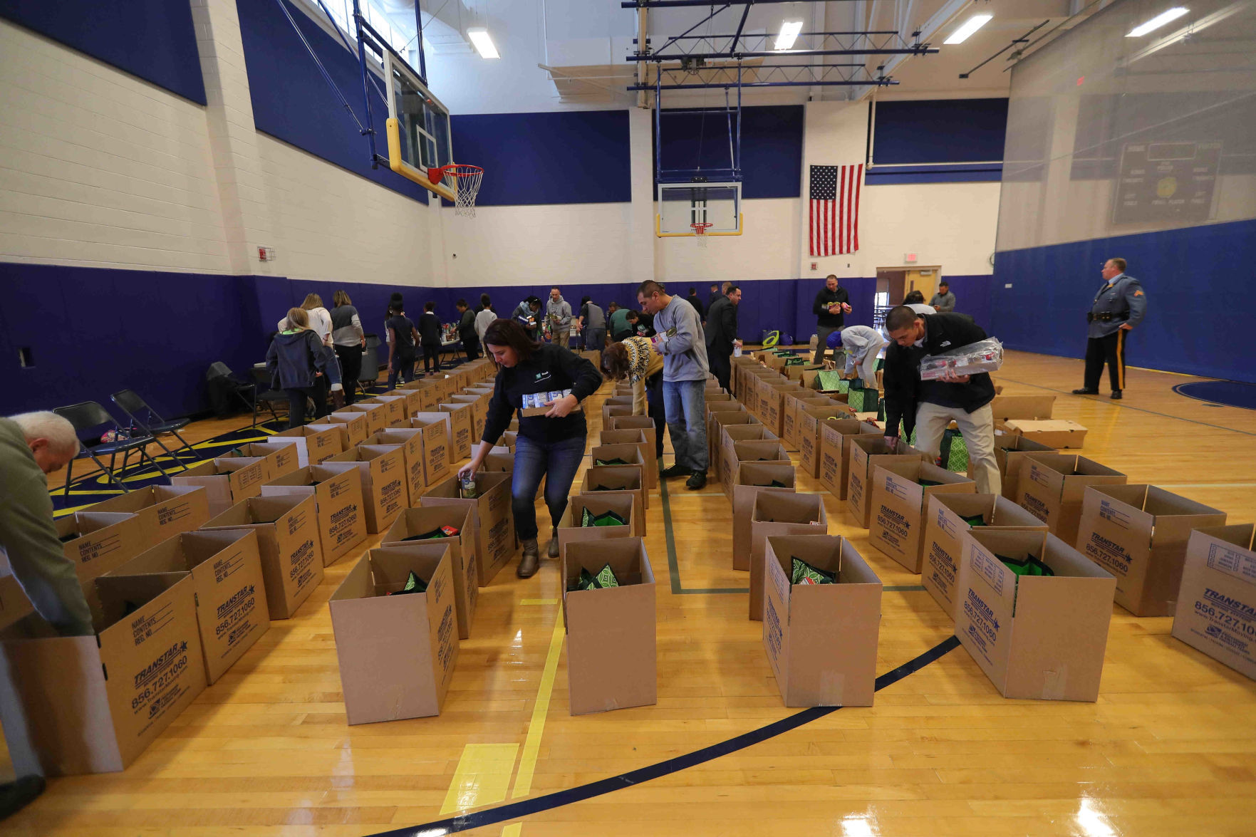 Pennsylvania Avenue School held a Thanksgiving Turkey Basket donation event for school families